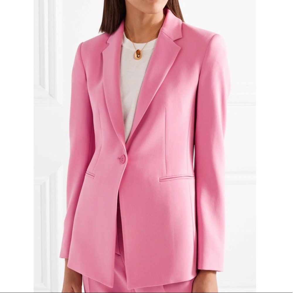 Theory Pink Power-Stretch Crepe Blazer- Size 4/6